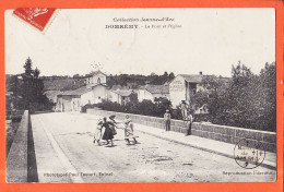 06067 / DOMREMY 88-Vosges Pont Et Eglise Hotel Pucelle Proprio RAGOT 1908 à MUNDLING Boulanger Mirecourt TESTART Epinal - Domremy La Pucelle