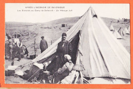 06441 / Camp ZEITENNIK Après Incendie SALONIQUE Θεσσαλονίκη Menage Juif Sinistrés 1918 LE DELEY ELD DUSSART - Greece