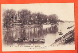 06055 / LEVALLOIS-PERRET (92) Pointe Ile GRANDE-JATTE Perspective 1905 à JOUANJEAN Propriétaire Plouha SEINE A-D 20 - Levallois Perret