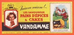 06185 / Pains Epices Cakes VANDAMME Miam ! Miam Etablissements Gaston Vandamme Choisy-Le-Roi Buvard-Blotter N° 12 - Peperkoeken