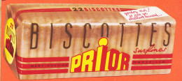 06164 / Biscottes PRIOR Surfines MERY-ROUGIER MARSEILLE Buvard - Alimentos