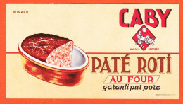 06167 / CABY Paté Roti Four Garanti Pur Porc Imprimeurs JOMBART Frères Asnières Buvard-Blotter - Alimentare