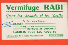 06152 / Vermifuge RABI Pour Grands Petits Elixir Paquets Bonbons Chocolat Pharmacie ELISSALDE SAINT-AMANS-SOULT Buvard - Drogisterij En Apotheek