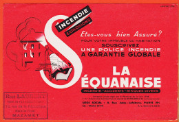 06161 / Janvier 1954 SEQUANAISE Capitalisation PARIS Rue Jules LEFEBVRE Tampon René LAURENT Agent Mazamet Buvard - Banca & Assicurazione