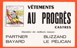 06198 / ♥️ ⭐ ◉  CASTRES81-Tarn Vêtement AU PROGRES Devinette Promenade Où Est Gondolier BAYARD PELICAN BLIZZAND PARTNER - Textile & Clothing