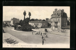 CPA Lunéville, Rond-Point De La Gare  - Other & Unclassified