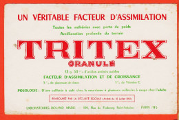 06145 / PARIS XI Laboratoire ROLAND MARIE 191 Rue Faubourg Saint-Antoine Buvard TRITEX Granulé Facteur Croissance - Drogisterij En Apotheek