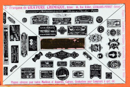 06057 / LEVALLOIS-PERRET (92) Compagnie Française Gravure Chimique 66 Rue KLEBER Ajouti Plaque Cuivre Cppub 1910s - Levallois Perret