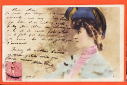 06103 / Peu Commun Janine Jeanine ZORELLI 1880-1975 Actrice Théatre 1904 à Aline Chez BEGUET Saint Denis S.I.P - Mujeres Famosas