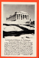 06461 / Cliché BUDE 155-ATHENES ACROPOLE Le PARTHENON Angle Nord-Ouest 1950s -BELLES LETTRES - Greece