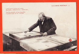06288 / ♥️ ⭐ ◉  Métier Photographe Editeur LA CARTE POSTALE (7) Copie Plaquette Hâtons-Nous 1900s TREFLE CCCC C.C.C.C - Kunsthandwerk