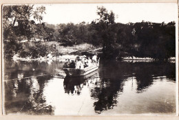 06311 / Très Belle Carte Photo 1915s PASSEUR BAC Barque Rivière  Scène Paysanne à Localiser - Sonstige & Ohne Zuordnung