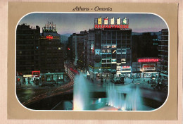 06358 / ATHENES Athens Athen Place OMONIA Nuit Square Night Platz Nacht TWA Commerces 1980s- TOUMBSIS Greece - Griechenland