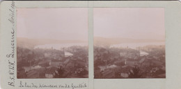 LUCERNE Août 1900 - Le Lac Des 4 Cantons, Vue Générale N°128 - Photo Stéréoscopique Collection C.FÉDIT - Stereoscopio