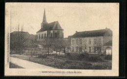 CPA Domêvre-sur-Vezouze, L`Ecole Des Filles  - Other & Unclassified