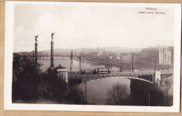 06350 / Carte-Photo PRAHA Czechoslovakia Most Svat. ČECHA ČSR 1929 PRAGUE Tramway Pont Tchécoslovaquie FOTO FON - Tsjechië