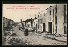 CPA Gerbeviller, Apres Le Bombardement, Le Faubourg Saint-Pierre  - Gerbeviller