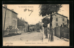 CPA Pont-Saint-Vincent, Entrée De La Ville, Vue De La Rue Am Ortseingang  - Altri & Non Classificati