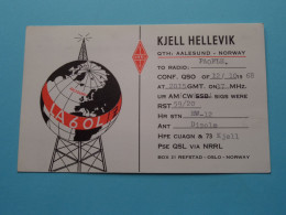 LA6OL - NORWAY Kjell Hellevik ( Radio / QSL ) 1968 ( See SCANS ) ! - Other & Unclassified
