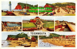 R454078 Teignmouth. Pier Entrance. Lighthouse And Ness. Multi View. 1954 - Monde