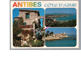 ANTIBES 06 - Une Vielle Maison En Pierre Vue Générale Du Port Et De La Baie - Antibes - Altstadt