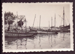 PHOTO D UN PORT 8.5 X 6 CM - Barcos