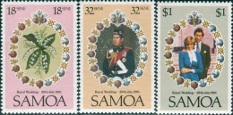 Samoa 1981 SG599-601 Royal Wedding Set MNH - Samoa (Staat)