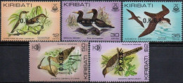 Kiribati OKGS 1982 SGO36-O40 Birds Overprinted Set MNH - Kiribati (1979-...)