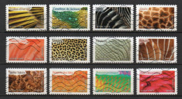 - FRANCE Adhésifs Oblitérés - Série Complète ANIMAUX EN COULEURS 2024 (12 Timbres) - - Used Stamps