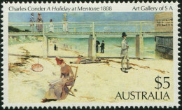 Australia 1981 SG779 $5 Mentone Painting MNH - Andere & Zonder Classificatie