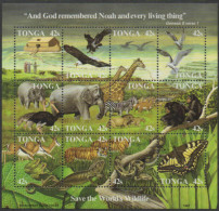 Tonga 1987 SG966 World Wildlife Fund MS MNH - Tonga (1970-...)