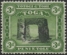 Tonga 1897 SG44a 3d Prehistoric Trilith At Haamonga MLH - Tonga (1970-...)