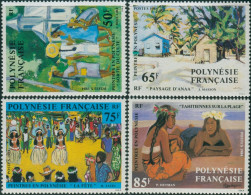 French Polynesia 1984 Sc#404-407,SG437-440 20th Century Paintings Set MNH - Sonstige & Ohne Zuordnung