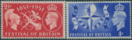 Great Britain 1951 SG513-514 KGVI Festival Set MNH - Sin Clasificación