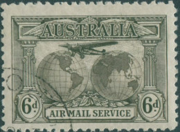 Australia 1931 Sc#C3,SG139 6d Air Mail CTO - Otros & Sin Clasificación