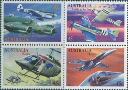 Australia 1996 SG1578-1581 Military Aviation Block MNH - Andere & Zonder Classificatie