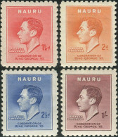 Nauru 1937 SG44-47 KGVI Coronation Set MNH - Nauru