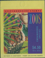 Australia Booklet 1994 SG1485-1486 45c Zoos MNH - Autres & Non Classés
