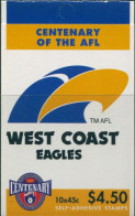 Australia Booklet 1996 SG1618 45c AFL West Coast MNH - Altri & Non Classificati