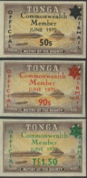 Tonga Official 1970 SGO42-O44 Commonwealth Membership Set MLH - Tonga (1970-...)