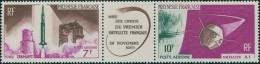 French Polynesia 1966 Sc#C40-C41,SG52-53 Satellite Launch Set MNH - Other & Unclassified