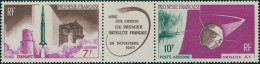 French Polynesia 1966 Sc#C40-C41,SG52-53 Satellite Launch Set MNH - Andere & Zonder Classificatie