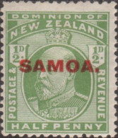 Samoa 1914 SG115 ½d Yellow-green KEVII With SAMOA. Ovpt MNH - Samoa