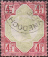 Great Britain 1887 SG206 4½d Green And Carmine Queen Victoria FU - Andere & Zonder Classificatie