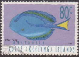 Cocos Islands 1995 SG337 80c Fish Blue Tang FU - Cocoseilanden