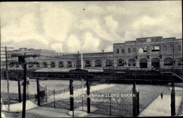 CPA Hoboken New Jersey USA, Anlegestelle, Norddeutscher Lloyd - Autres & Non Classés