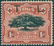 Tonga 1899 SG54 1d Ovava Tree T - L 1 June, 1899. Ovpt MNG - Tonga (1970-...)