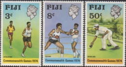 Fiji 1974 SG489-491 Commonwealth Games Christchurch Set MNH - Fidji (1970-...)