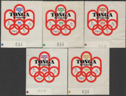 Tonga 1976 SG558-562 First Participation In Olympic Games Set MNH - Tonga (1970-...)