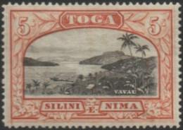 Tonga 1943 SG82 5/- Vavau Harbour MNH - Tonga (1970-...)